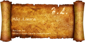 Ház Laura névjegykártya