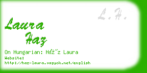 laura haz business card